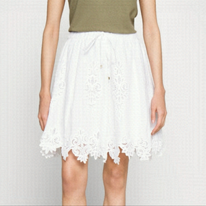 Ralph Lauren Eyelet Lace Drawstring Skirt